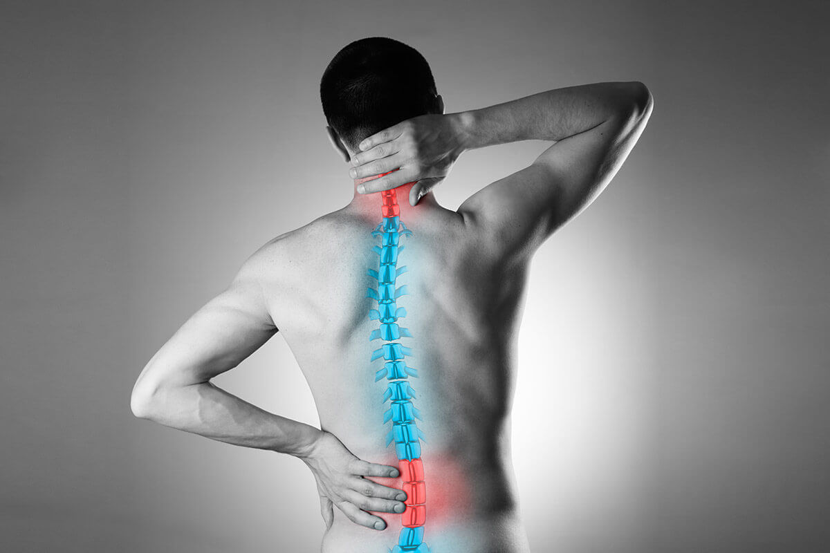 image of a man with a backache